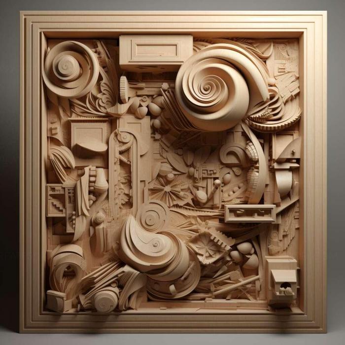 نموذج ثلاثي الأبعاد لآلة CNC 3D Art 